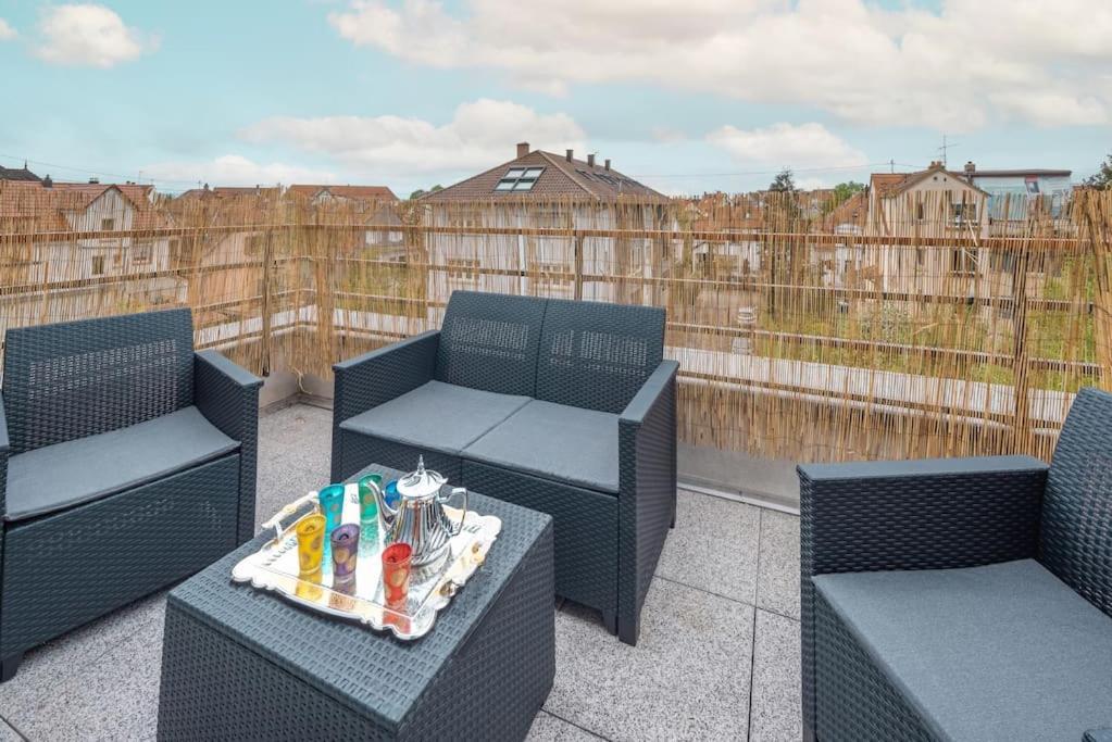 링골쉐임 L'Excellence-8Min Aeroport-Terrasse-Parking Prive 아파트 외부 사진
